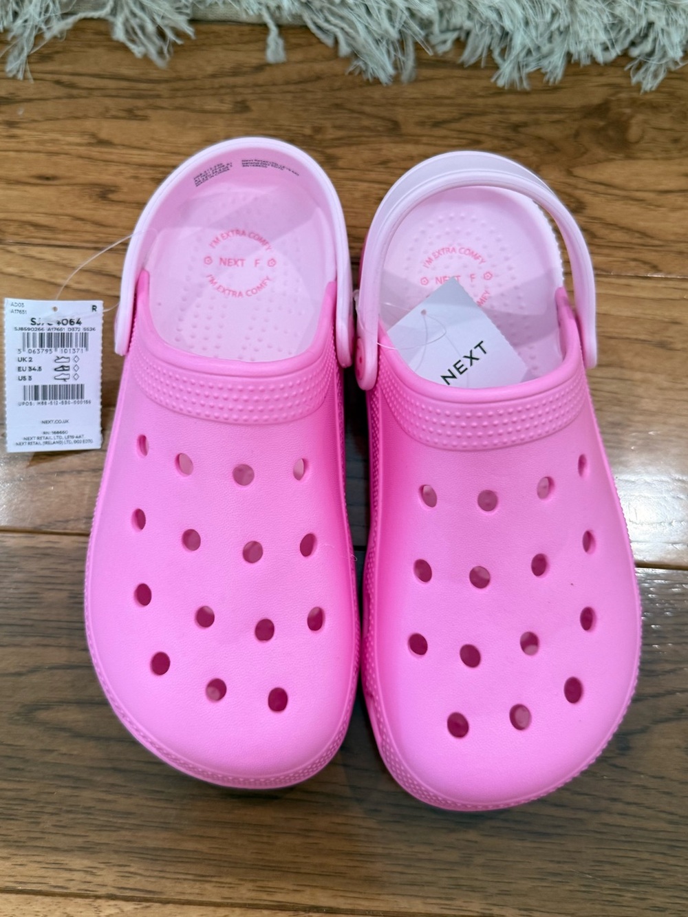 next Bubblegum Pink Kids' Clog Sandals